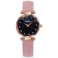 thumbnail image 1 of Women Watches Personality romantic starry sky Wrist Watch Leather Rhinestone Designer Ladies Clock, 1 of 1
