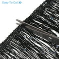 thumbnail image 5 of Uxcell 1 Yard of 4" Black Sequin Fringe Trim DIY Tassel Trim, (2.95 ft/0.9m), 5 of 6
