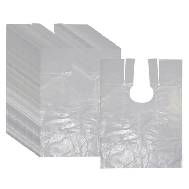 50 piezas impermeable desechable 42 "x31" corte de salón teñido de cabellero peluquero barbería tela capa babero