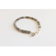 thumbnail image 3 of Labradorite 3-3.5mm Rondelle Shape Faceted Cut Beads 7 inch Adjustable Gold Plated Clasp Bracelet for men, women, unisex. Link Chain Stacking Bracelet.|LINK_04055, 3 of 4