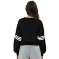 thumbnail image 3 of Amazhiyu Women’s Printed Hoodie Drop Shoulder Pullover Long Sleeve Crew Neck Hoodie, 3 of 12