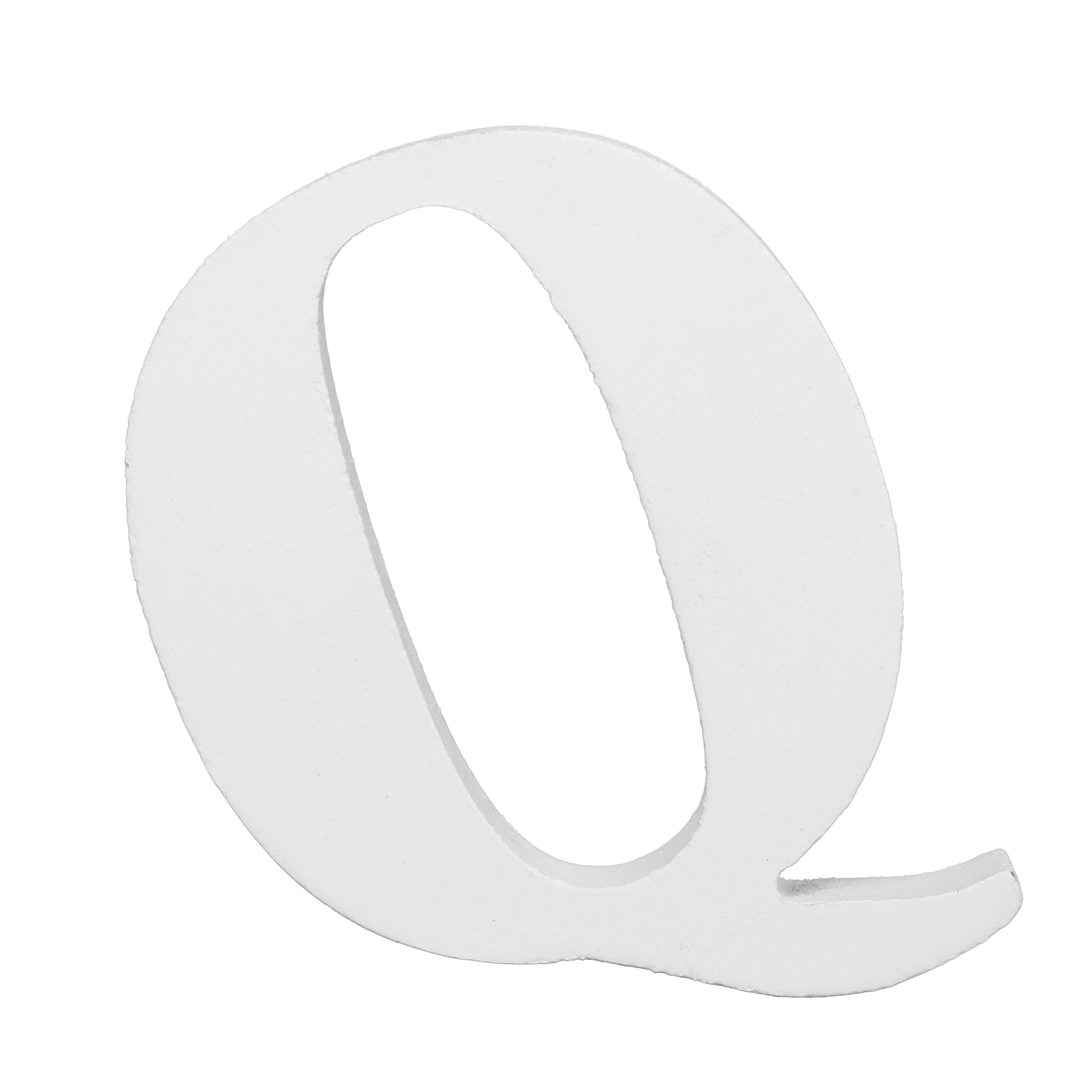 (3 pack) Cousin DIY 3" White Wood Letter Q