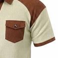 thumbnail image 6 of Zekutng Mens T-Shirts Two-Tone Short-Sleeve Shirt with Collar and Pockets,Sizes S-3XL, 6 of 8
