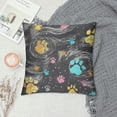 thumbnail image 2 of MDO  Dog Paw One Throw Pillow with Cover for Couch Bed Sofa, 18 x 18 Decorative Pillows w/Case, 2 of 5