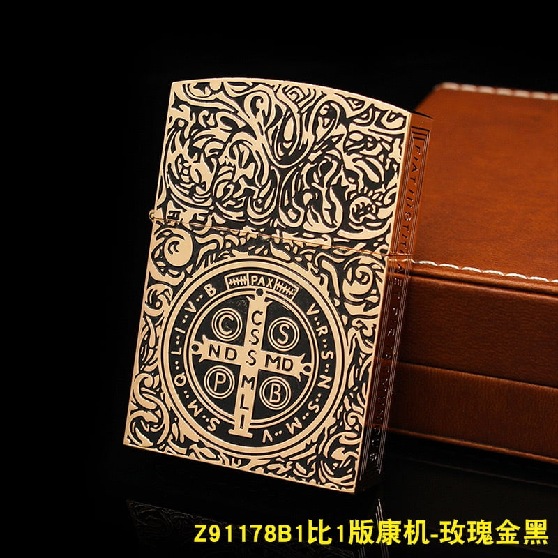 Kerosene Lighter 1:1 Large Constantine Heavy Machine Men’s Gift Wholesale,金黑