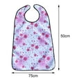 thumbnail image 2 of Bavoirs pour Adultes Imperméables Protection Complète pour Femmes et Hommes Âgés Blanc, 2 of 7