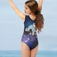 thumbnail image 4 of SEANATIVE Galactic Koala One-Piece Swimsuit Size 13-14 T Leisure Beach Toddler Girl Bathing Suit Durable Kids Girls Bikini Swimming Suit, 4 of 7