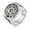Silver, variant on Mens Stainless Steel Star of David Hexagram Religious Ring Biker Band Jewelry-Silver-9