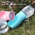 thumbnail image 3 of Botella de agua para perros, dispensador de agua portátil para cachorros a prueba de fugas con alimentador para beber para mascotas que caminan al aire libre, senderismo, viajes, plástico de cali, 3 of 3