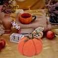 thumbnail image 3 of Knitted Pumpkin Decor,Fall Mini Crochet Pumpkins,Artificial Polyester Fall Thanksgiving Decoration for Crafts Rustic,Farmhouse Fall Thanksgiving Centerpiece for Table Mantel Indoor(Orange), 3 of 6