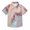 Blue Pink Gold Marble, variant on Dailycode Small Short Sleeve Button Down Shirts Azure Blue Gold Marble Casual Shirt 3-10 Years