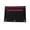Black shadow-Red, variant on Fabric Pencil Pouch with 3 Binder Holes, Black,Binder Pencil Case with Smooth Zipper, Clear Window Pencil Case for Binder,Big Capacity 3 Ring Binder Pencil Bag with 3 Reinforced Grommets