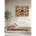 thumbnail image 5 of Burnt Orange Green Wall Art for Living Room, Canvas Picture Wall Decor for Bathroom Bedroom, Vintage Abstract Flowers Painting Artwork for Office Kitchen Hallway Dining Room Home Decorations 16"x20", 5 of 8