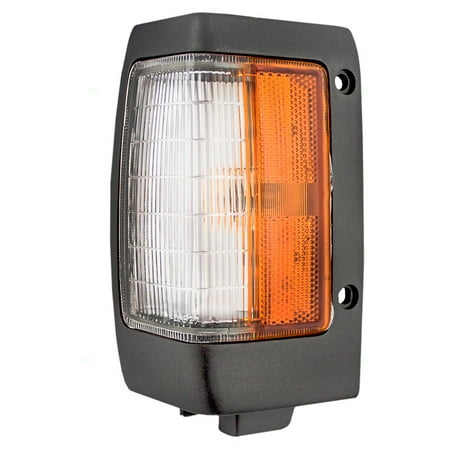 Fender Nissan Pickup - Drivers Park Signal Corner Marker Light Lamp Fender Mounted Lens with Black Bezel Replacement for Nissan Pickup Truck B611501G02