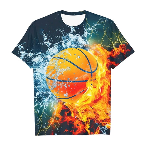 Kiijoy Toddler Boys Football Graphic Tee Cool Short Sleeve Crewneck T Shirt, Sizes 1-2