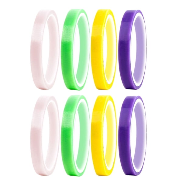 8 piezas de cinta adhesiva para bolas, cintas adhesivas para conductos de colores, cintas adhesivas para juegos de arte DIY