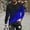 Blue-Black, variant on Long Sleeve Tee Shirts for Men Men's Loose Round Neck 3D Printing Long Sleeve T Shirt Top