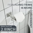 thumbnail image 2 of KOKOSIRI Toilet Paper Holder Tissue Paper Dispenser for Bathroom Toilet Roll Holder Wall Mounted, Brushed Nickel Stainless Steel B2008BR, 2 of 6