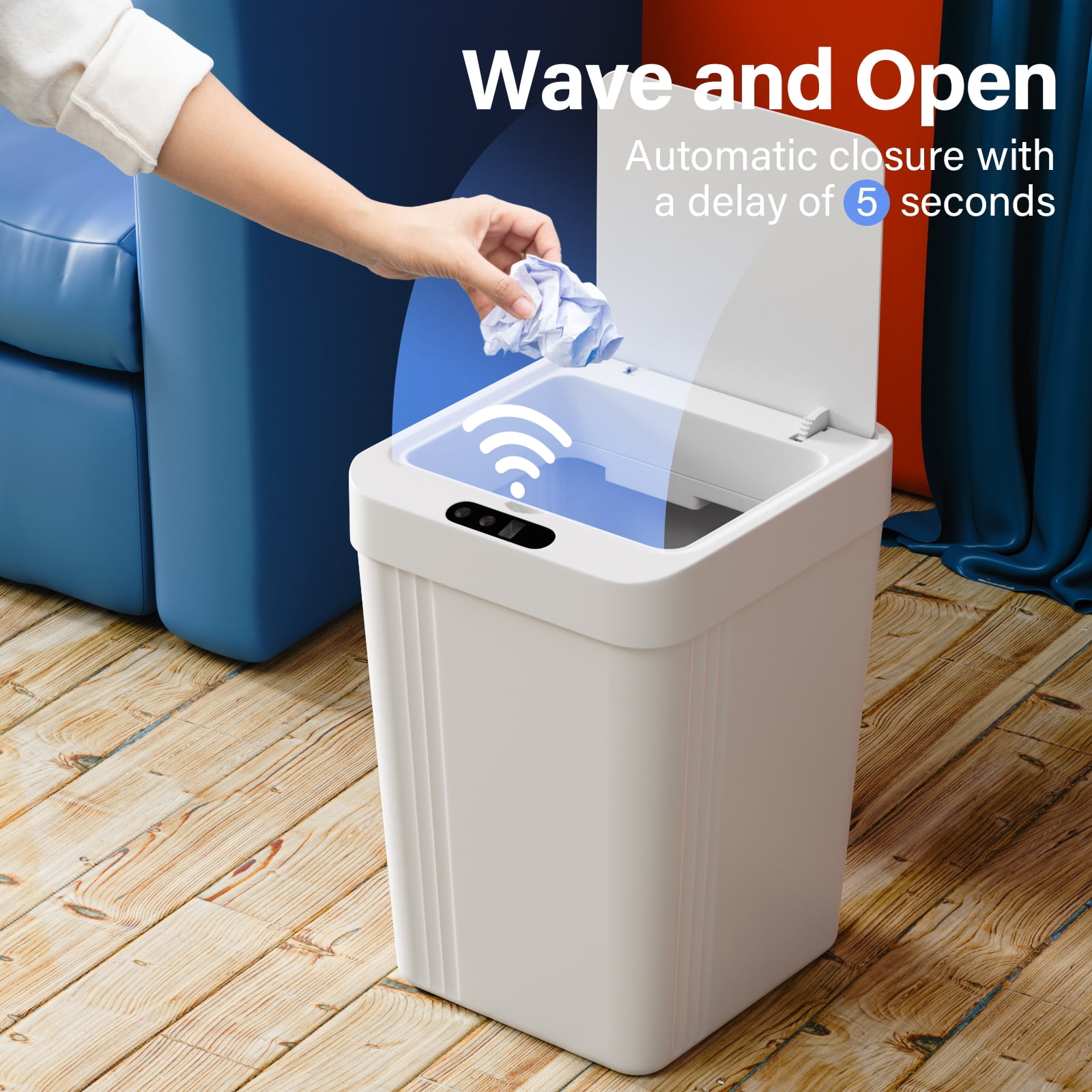 Amazon.com: 40 Liter Rectangular Hands-Free Dual Compartment