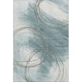 thumbnail image 2 of Addison Rugs Mayfield Premium Machine Washable Transitional Stripes Teal Rectangle Rug, 10' x 14', 2 of 6