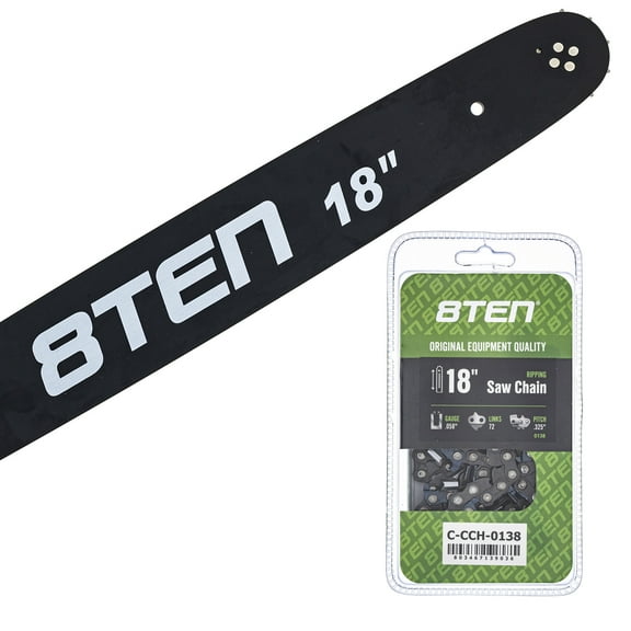 8TEN 18" Chainsaw Bar & Chain .058 13/40 72DL for Husqvarna Poulan MK1010311