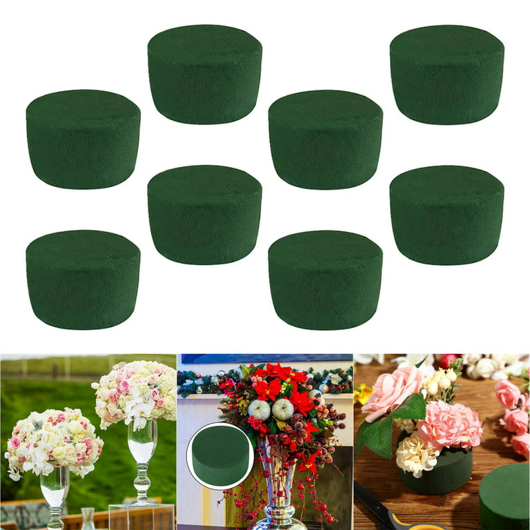 8pcs Blocks, Round Dry Floral Foam for Artificial Flowers, Foam Blocks for  Flowers Display 