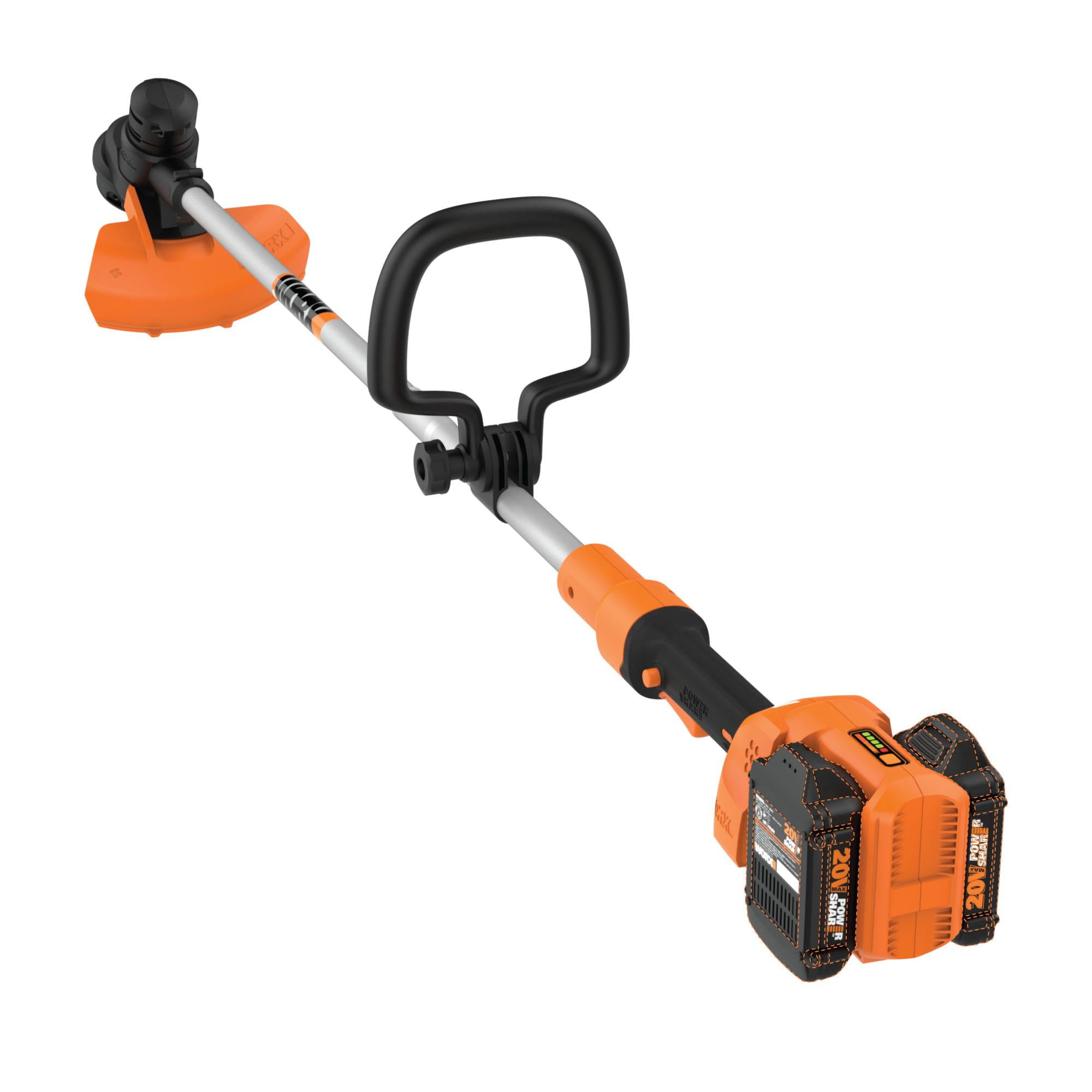 Worx WG183 40V PowerShare Cordless 13" Grass and Weed String Trimmer and Edger with Battery and Charger