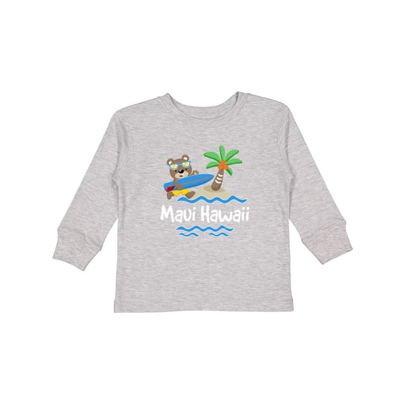 Inktastic Maui Hawaii Cute Vacation Boys or Girls Long Sleeve Toddler T-Shirt