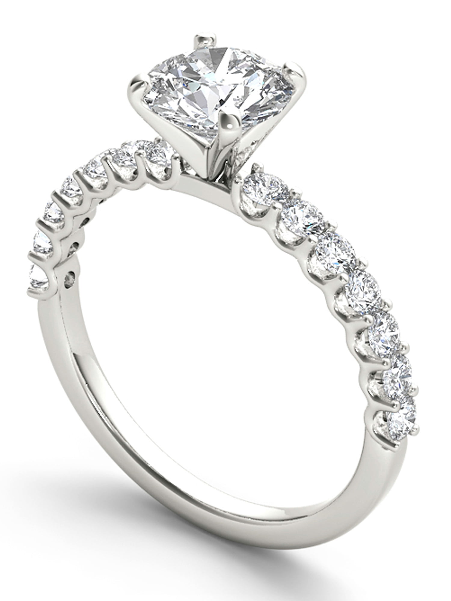 1 Carat T.W. Diamond Classic 14kt White Gold Engagement Ring
