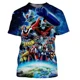 thumbnail image 4 of Camiseta de manga corta con estampado 3D de Mazinger Z para hombre, camiseta moderna con patrón de transformadores, comodidad urbana de verano, 4 of 5