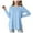 Light Blue, variant on Xudanell Girls Long Sleeve Shirts Kids Curve Hem Side Slit Soft Tunic Tops T-Shirts Size 8-9 Years