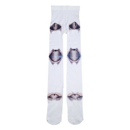 

HOTYA Women Harajuku Novelty Lolita Pantyhose Japanese Gothic Anime Jointed Doll Style Tattoo 3D Print Tights Cosplay Stocking