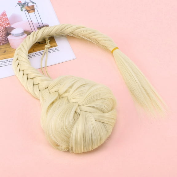 FRCOLOR Fishtail Braid Ponytail Extension with Adjustable Drawstring and Clips for Comfortable All Day Wear