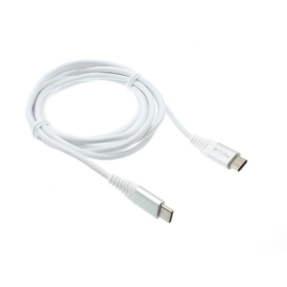 For TCL 40 XE 5G, 30 XE 5G - 6ft Long USB-C Cable, Fast Charger Cord Power Wire Type-C to Type-C Data Sync White V9B
