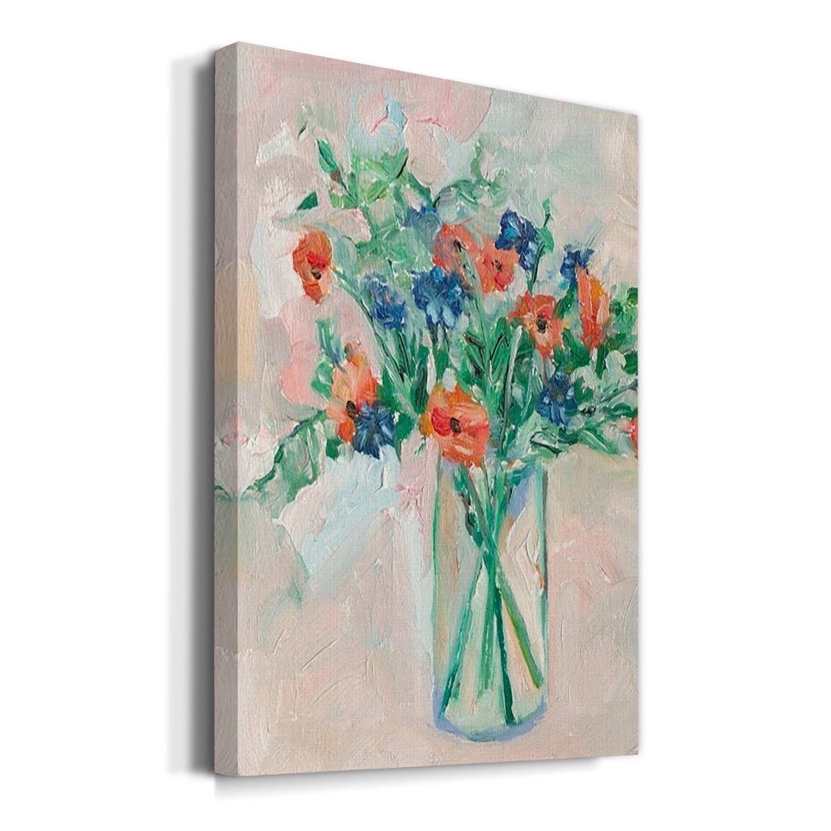 Painterly Soft Bouquet II Premium Gallery Wrapped Canvas - Ready to Hang
