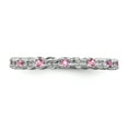 thumbnail image 4 of Pink Tourmaline and Diamond Sterling Silver Ring, 4 of 9