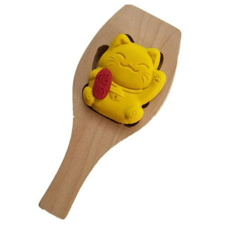 

ZOYONE Mooncake Mold Mid-autumn Festival Moon Cake Mould for Cat Shape Wooden Baking To