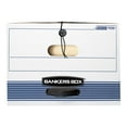 thumbnail image 3 of Bankers Box® Stor/File™ Standard-Duty Storage Boxes With Locking Lift-Off Lids And Built-In Handles, Legal Size, 24" x 15" x 10", 60% Recycled White/Blue, Case Of 3, 3 of 8