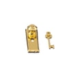 thumbnail image 3 of Dolls House Miniature Brass Knobs with Keyhole Keys Set Door Accessory, 3 of 8