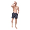 thumbnail image 3 of Rokka&Rolla Men's 7'' Tie Dye Swim Shorts with Compression Liner, 3 of 13