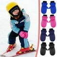 thumbnail image 2 of Dengmore 1 Pairs Mittens for 3-6 Years Old Kids Toddler Boys Girls Waterproof Warm Snow Ski Gloves, 2 of 7