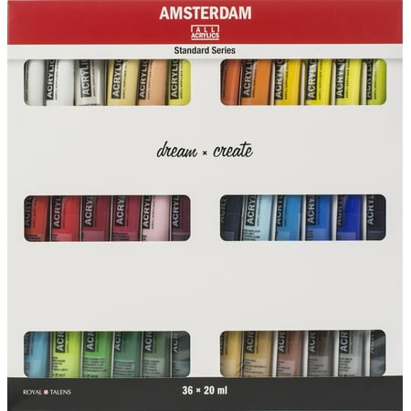 Amsterdam 20ml Standard Acrylic Paint Set 36/Pkg- -17820436 | Walmart