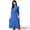 Royal Blue, variant on DARING DIVA Women's Outfit A-Line Keyhole Neck Spring Classy Midi Dresses for Work XS Royal Blue
