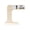 Milky white, variant on Space Saving Desktop Flipping Calendar ABS Permanent Calendar with Dates Week and Month Displays for Home Decoration