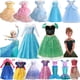 thumbnail image 2 of Girls Princess Dress Kid Frozen Elsa Anna Cinderella Snow White Aurora Belle Rapunzel Cinderella Halloween Party Cosplay Costume, 2 of 5
