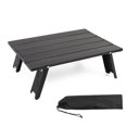 thumbnail image 1 of Mini Folding Table Camping Tent Table Bed Computer Desk for Tent (Black), 1 of 7