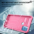 thumbnail image 6 of for Motorola Moto G30 Case - Heavy Duty Phone Holster with Belt Clip | with Kickstand | Shockproof, Dual Layer Protective | Drop Protection Hybrid Case for Motorola Moto G30,Pink, 6 of 10