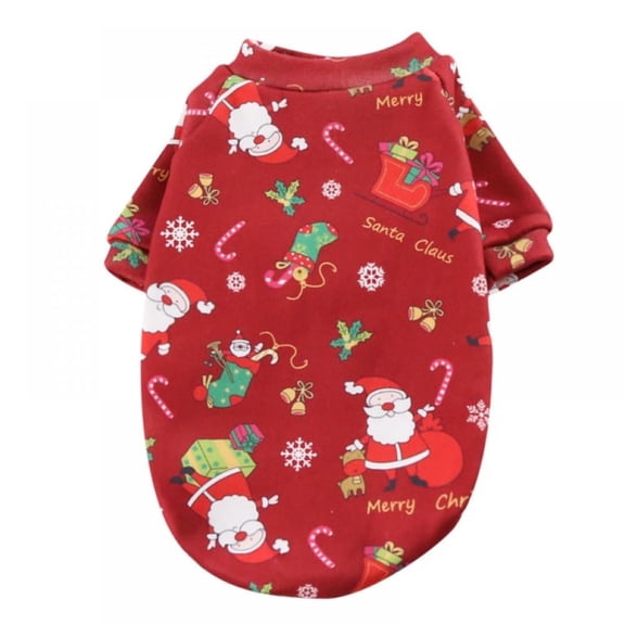 Christmas Dog Pajamas Winter Pet Dog Clothes Dog Xmas Apparel Coat Costume For Small Medium Large Dogs Cats Chihuahua