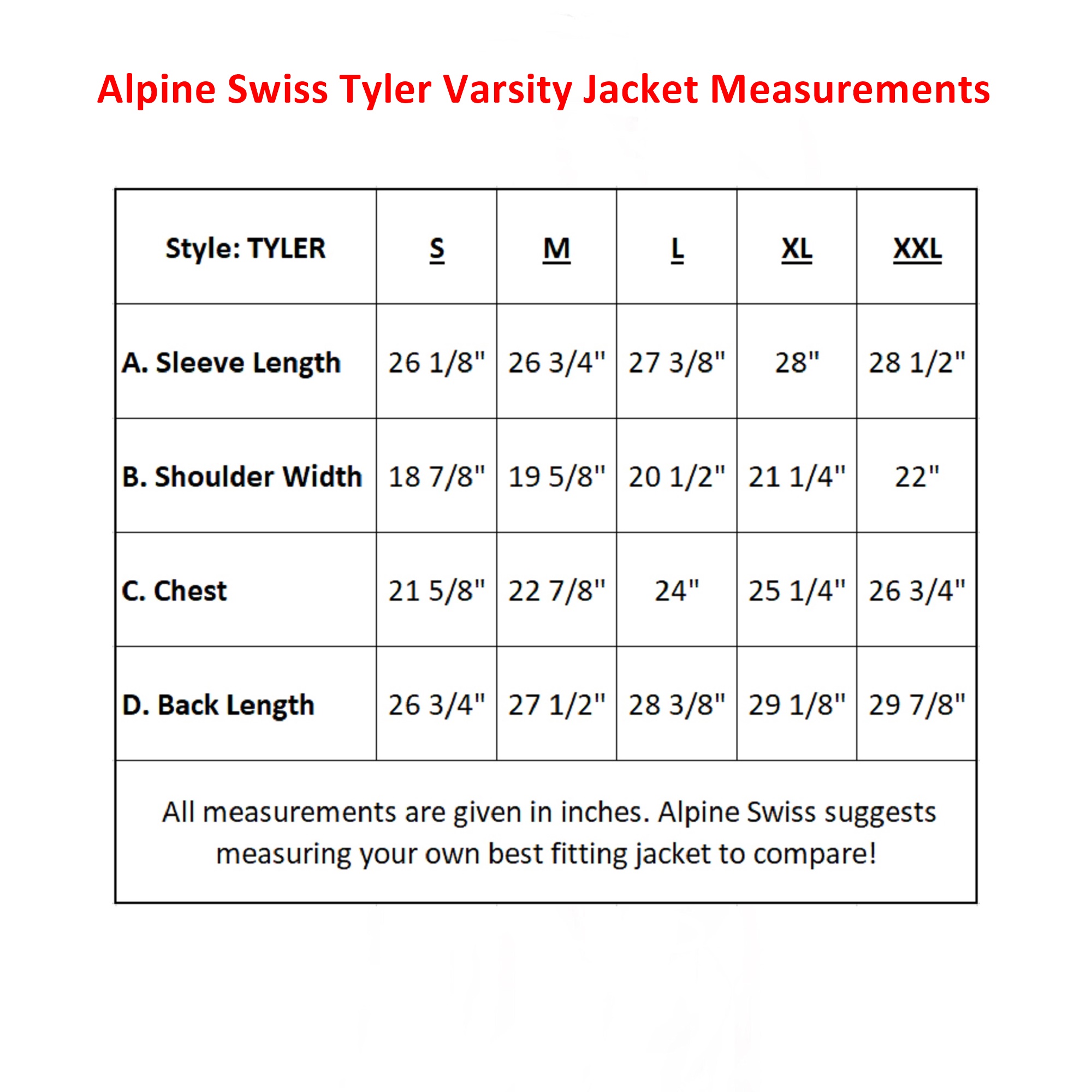 Alpine Swiss Tyler Mens Varsity Baseball Jacket Casual Letterman Bomber Jacket - image 5 of 7