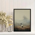 thumbnail image 2 of Man and Sheep Foggy Canvas Wall Art 15.75x11.81 Inches, 2 of 8